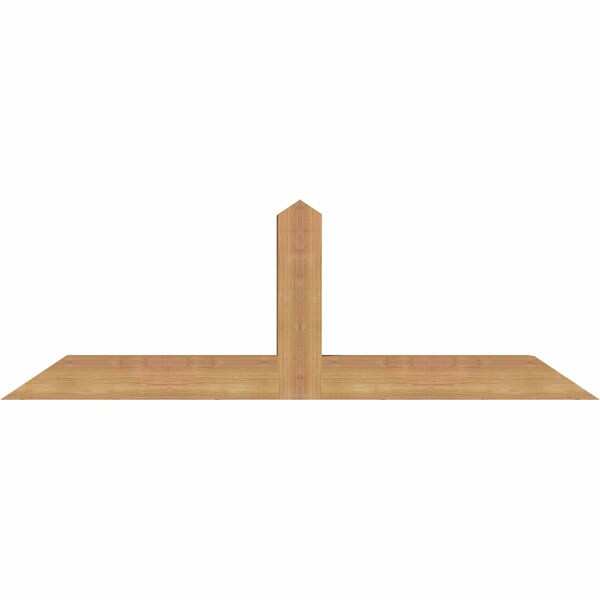 Ekena Millwork Portland Smooth Timber Gable Bracket, Western Red Cedar, 48"W x 16"H x 3 1/2"D x 3 1/2"F, 8/12 Pitch GBW048X16X0404POR00SWR - main